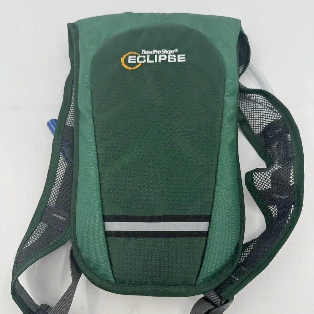 Bass Pro Shops Eclipse‎ 50oz 1.5L Hydration Pack Green Hiking Backpack HP013 NEW